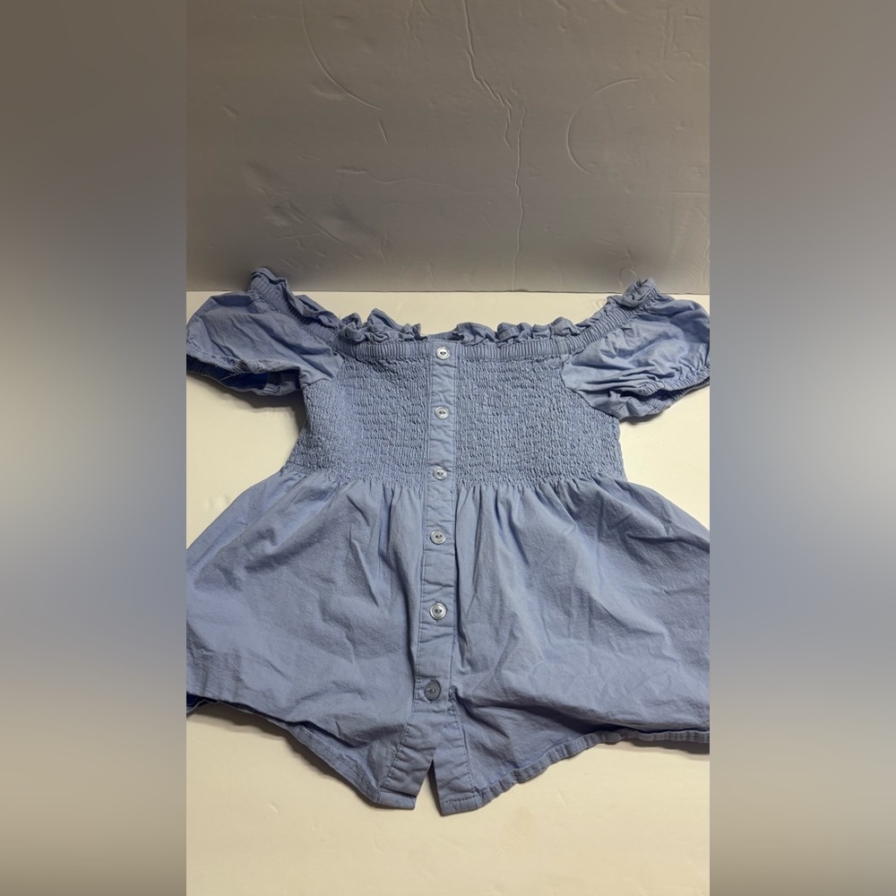 Shinestar Light Blue Smocked Top Kids Medium